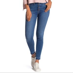 Madewell | High Rise Button Front Skinny Jeans